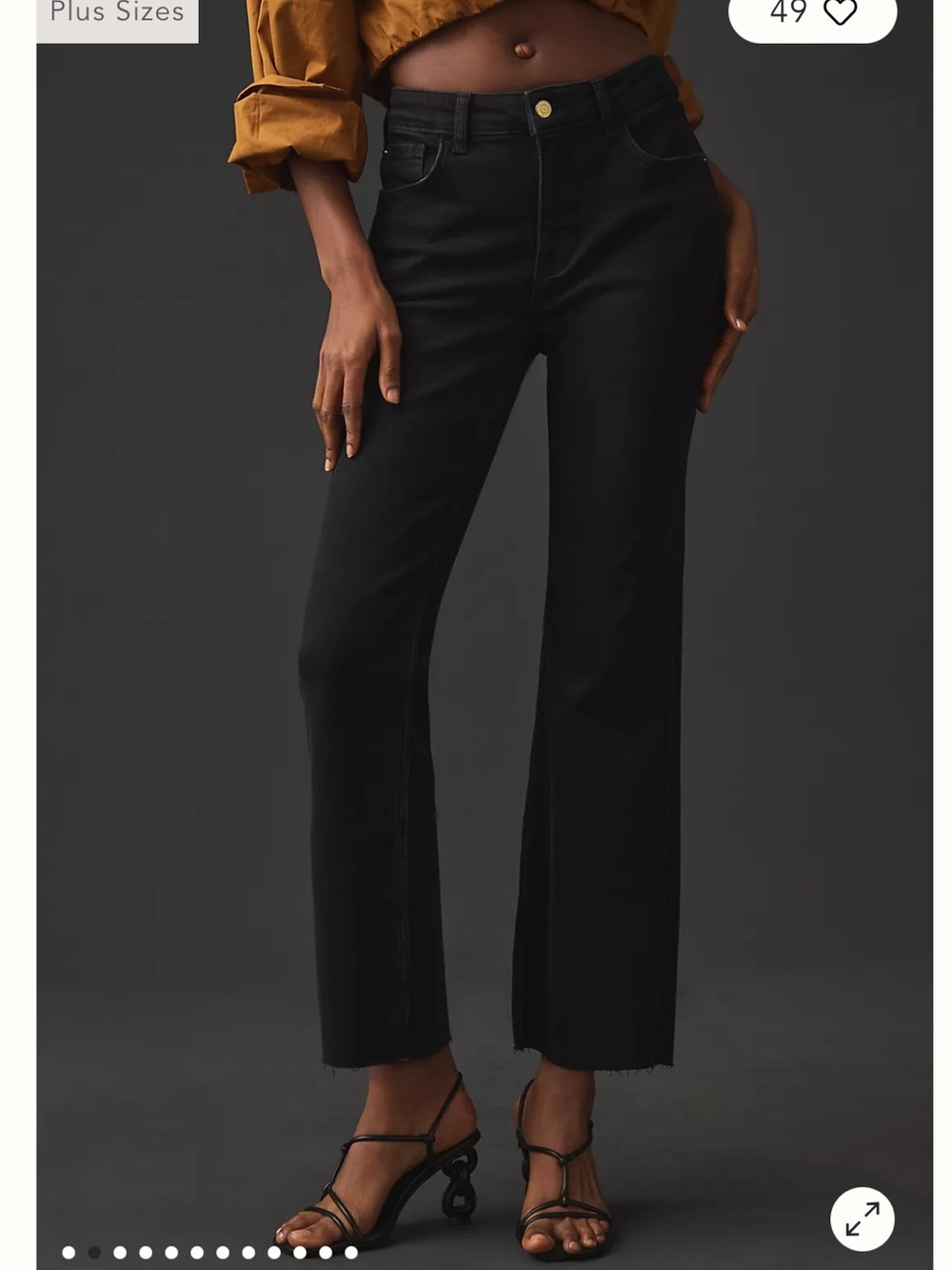 Anthropologie Pilcro The Yaya Mid-Rise Crop Flare Jeans